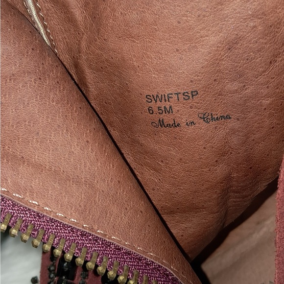 Donald J. Pliner Rust Suede Heeled Boots with Black Bead Accents - Picture 7 of 9